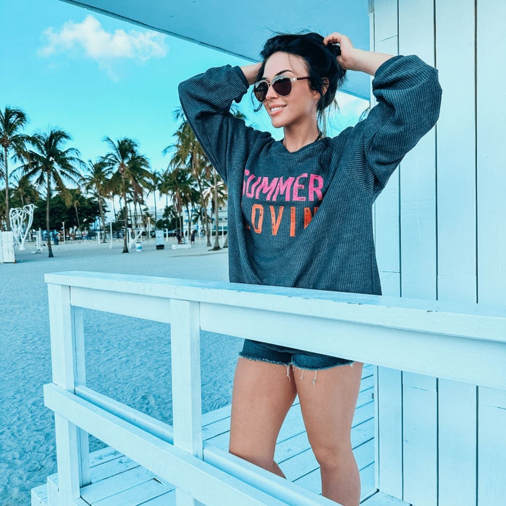 Summer Lovin Corded Crew - NEW
