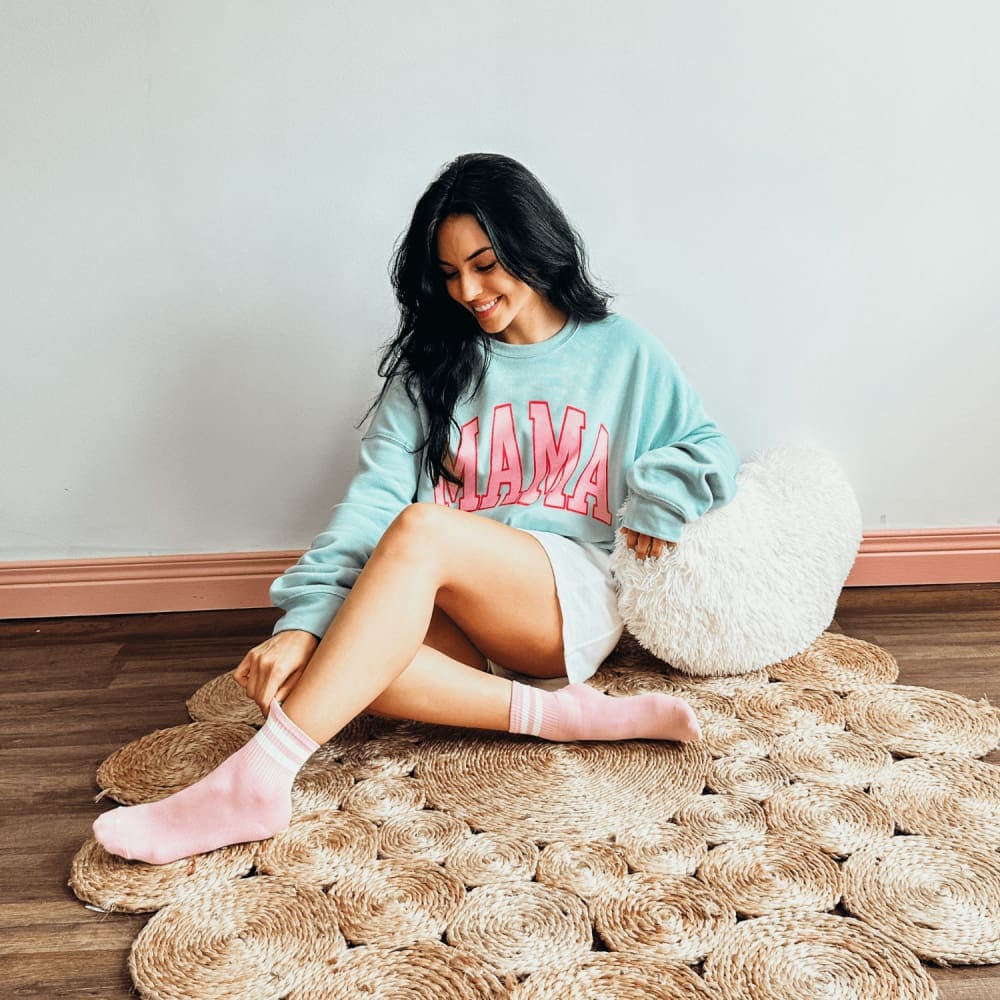 Summer Mama Sweatshirt - Dusty Blue