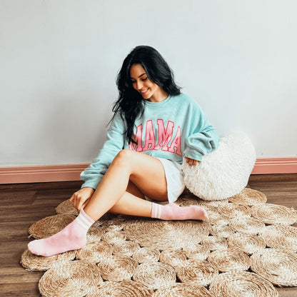 Summer Mama Sweatshirt - Dusty Blue