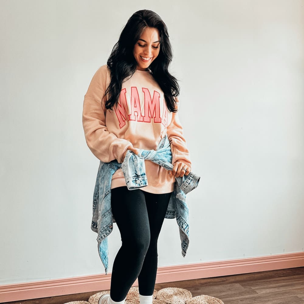 Summer Mama Sweatshirt - Peach