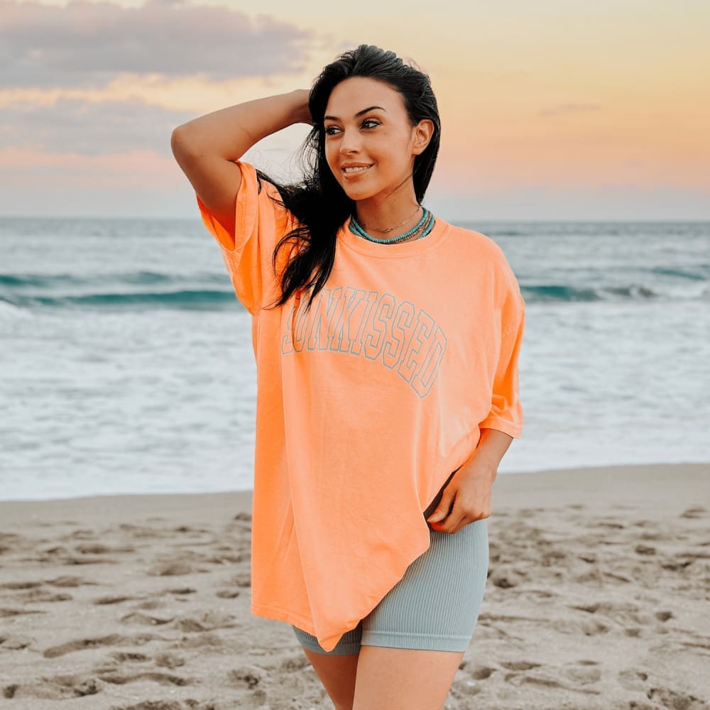 Sunkissed Tee - Neon Cantaloupe - NEW