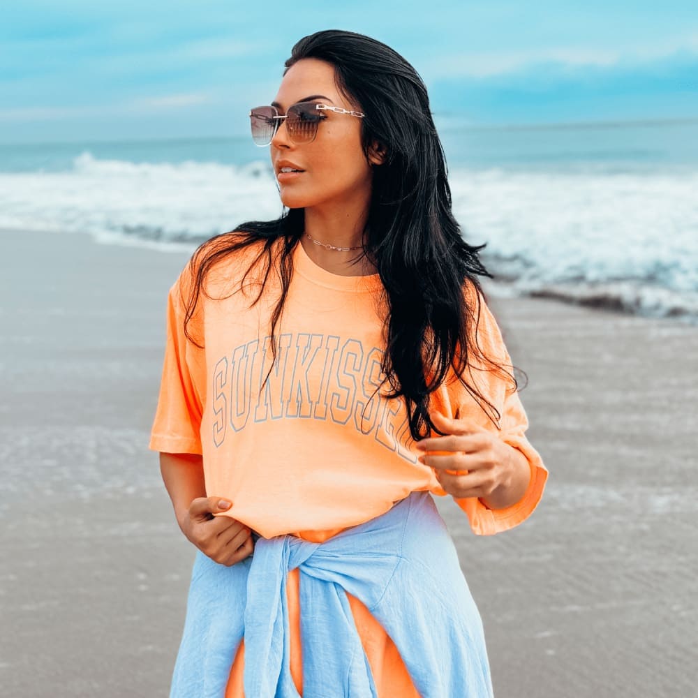 Sunkissed Tee - Neon Cantaloupe - NEW