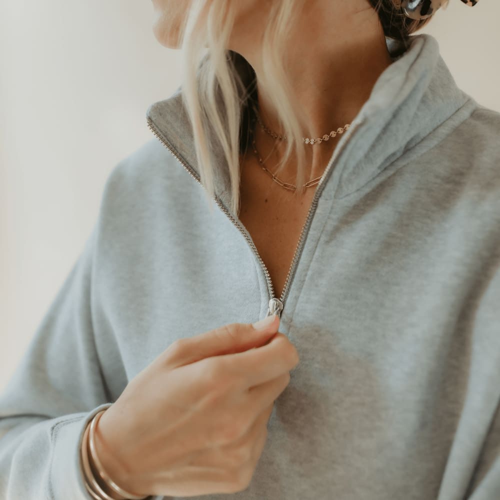 3/4 Zip Soft Pullover