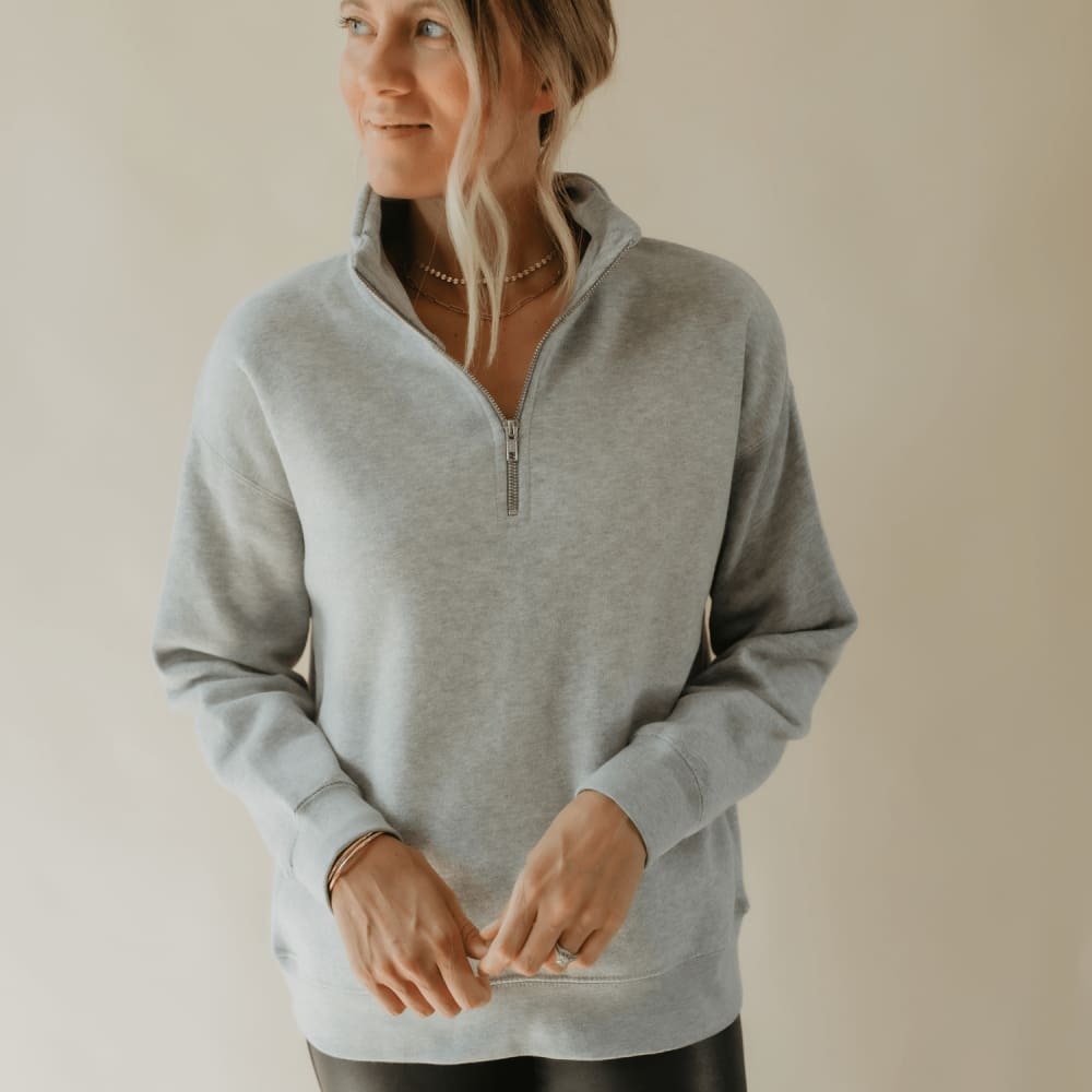 3/4 Zip Soft Pullover