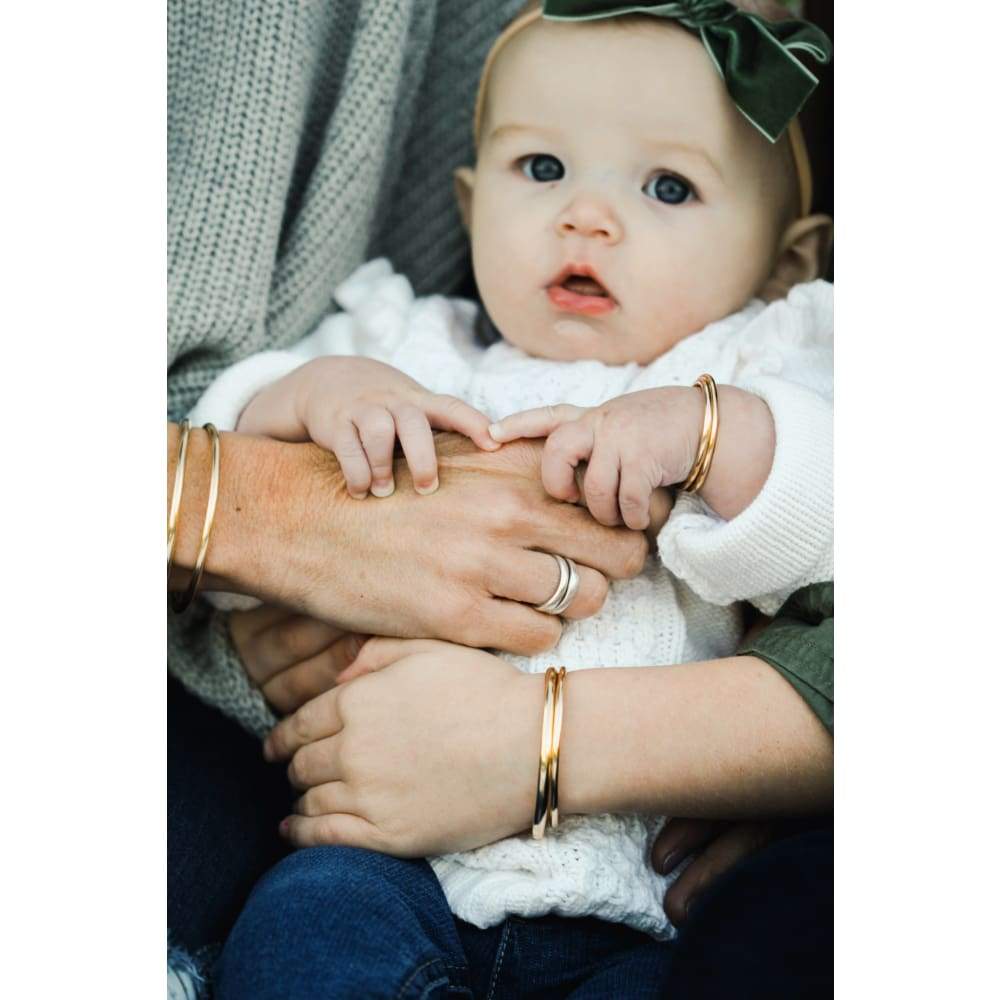 Immeasurable Gold Baby Bangles
