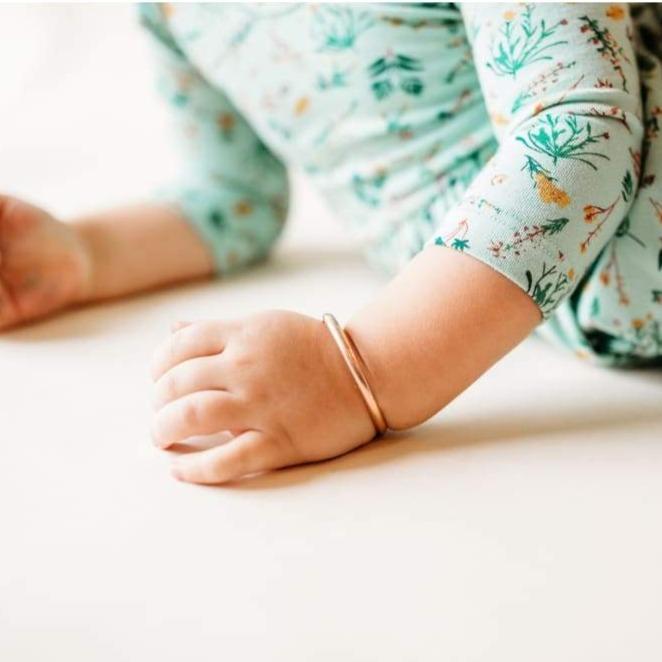 Personalized Rose Gold Baby Bracelet