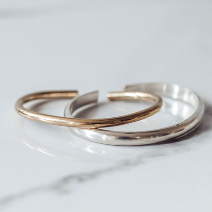 Splendid Sterling Silver & Gold Baby Stack - Baby Bangles
